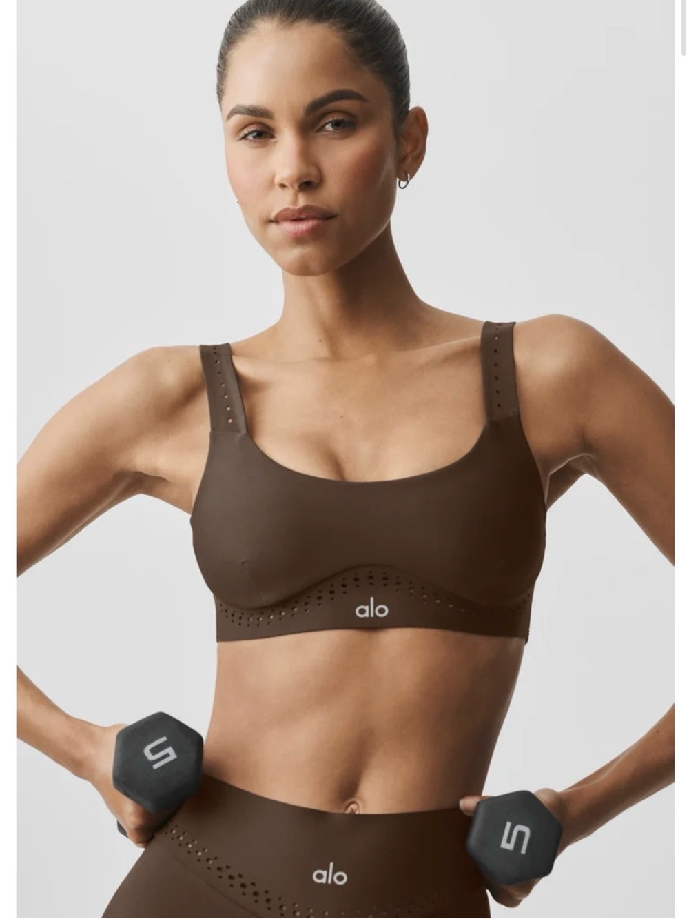 NEW STYLE Alo Yoga airlift superstar bra - espresso